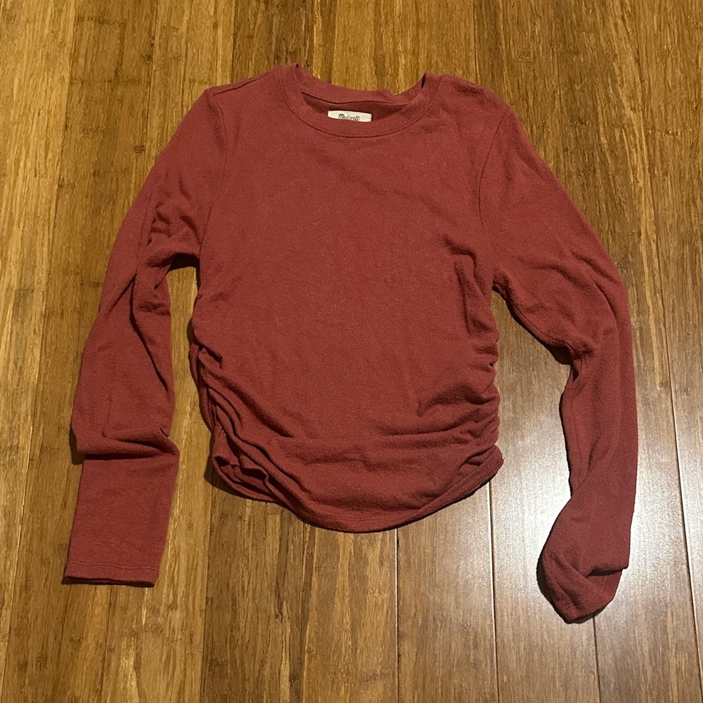 LAST CHANCE OFFER: Madewell Brick Red Knit Top